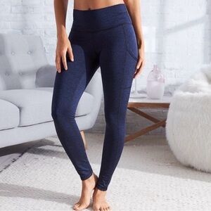 Aerie Chill Play Move Legging, Navy, Size Large